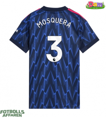 Arsenal Cristhian Mosquera #3 Bortatröja Kvinnor 2025-26 Kortärmad